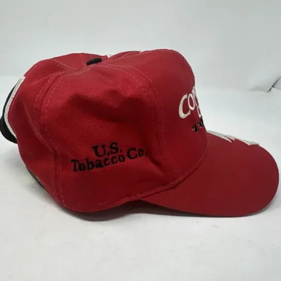 Copenhagen Cowboys Tough Co. Kati Headwear Adj. Sharktooth Red Hat U.S Tobacco